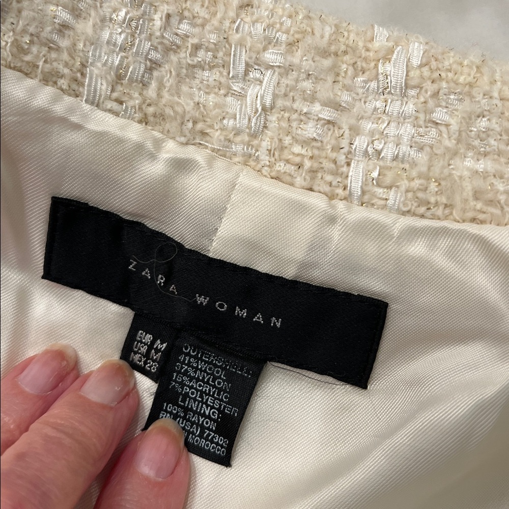 Zara Chanel Style Boucle Jacket - Picture 4 of 6